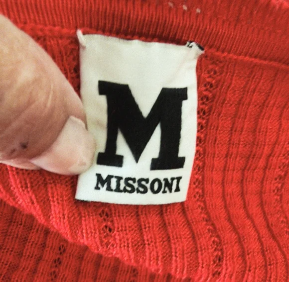 MISSONI WOMENS CREW NECK SHORT SLEEVE KNITTED FIT & FLARE DRESS SZ US 6 - Picture 5 of 14